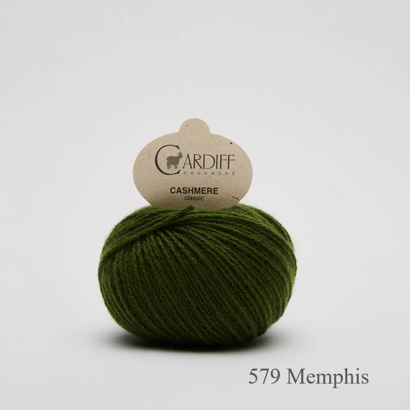 Cardiff Cashmere Classic Memphis 579 is available to buy online from Ida's House Lewes Yarn shop