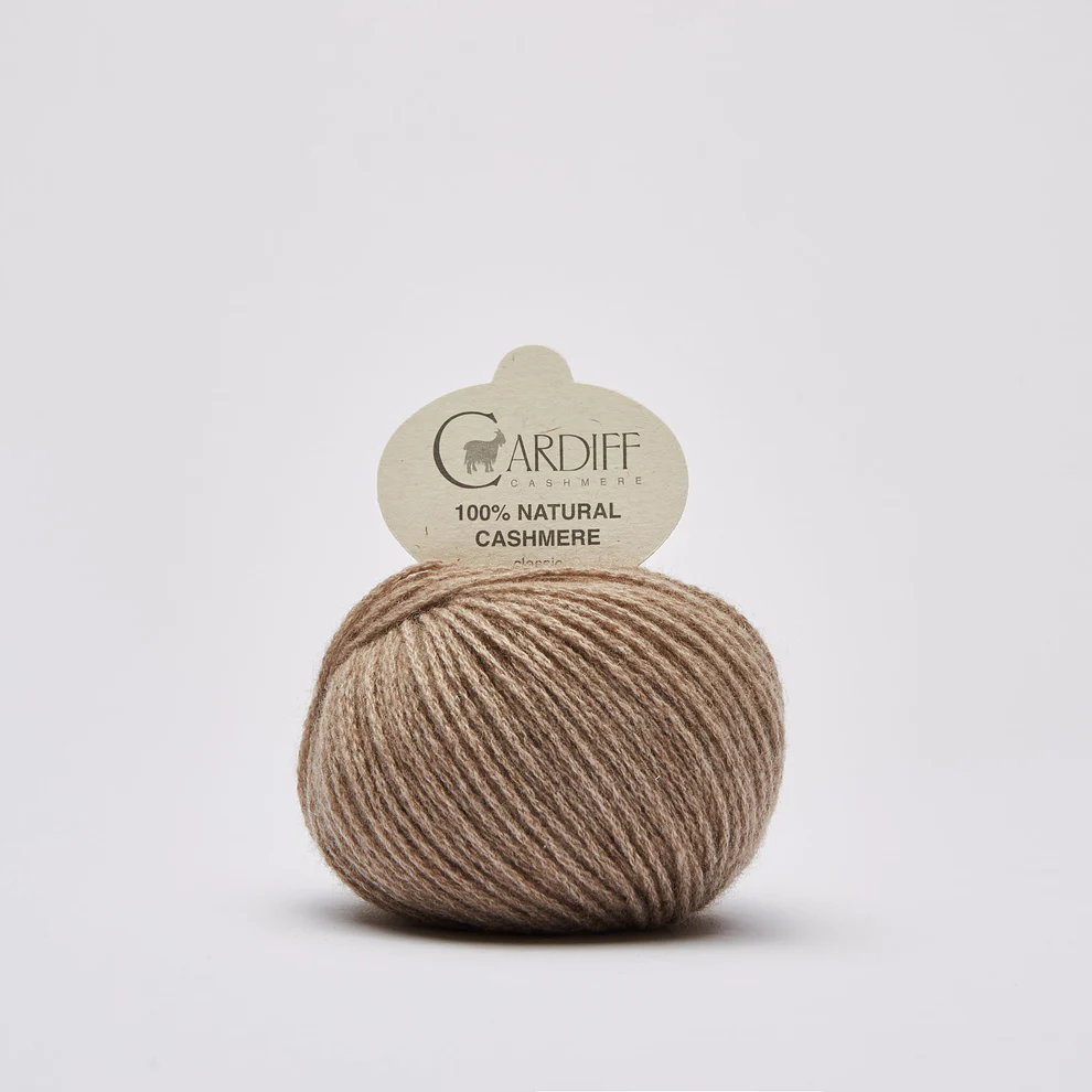 Cardiff Cashmere Classic Brown 511 is available to buy online from Ida's House Lewes Yarn shop