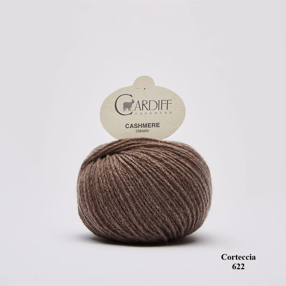 Cardiff Cashmere Classic Corteccia 622 is available to buy online from Ida's House Lewes Yarn shop