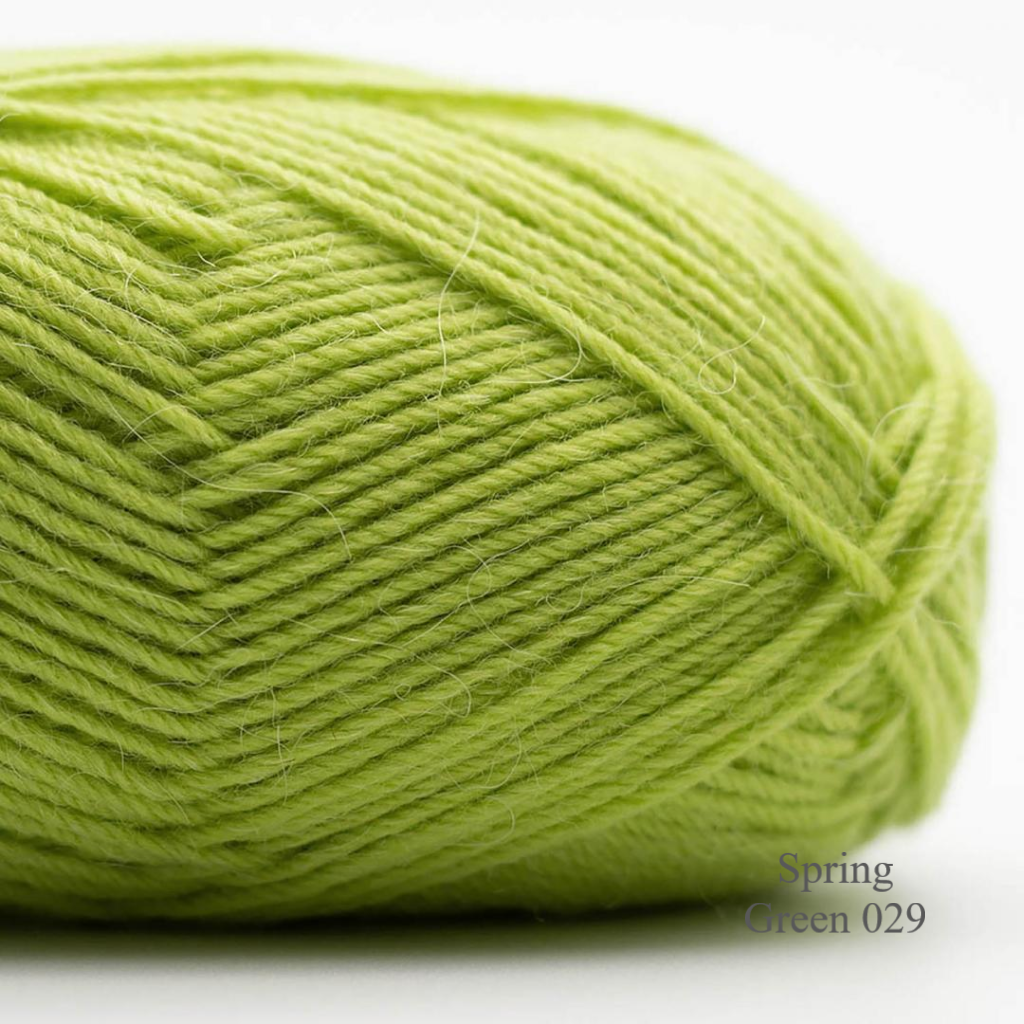 Edelweiss Spring Green 029 is available to buy online from UK wool shop, Ida's House.