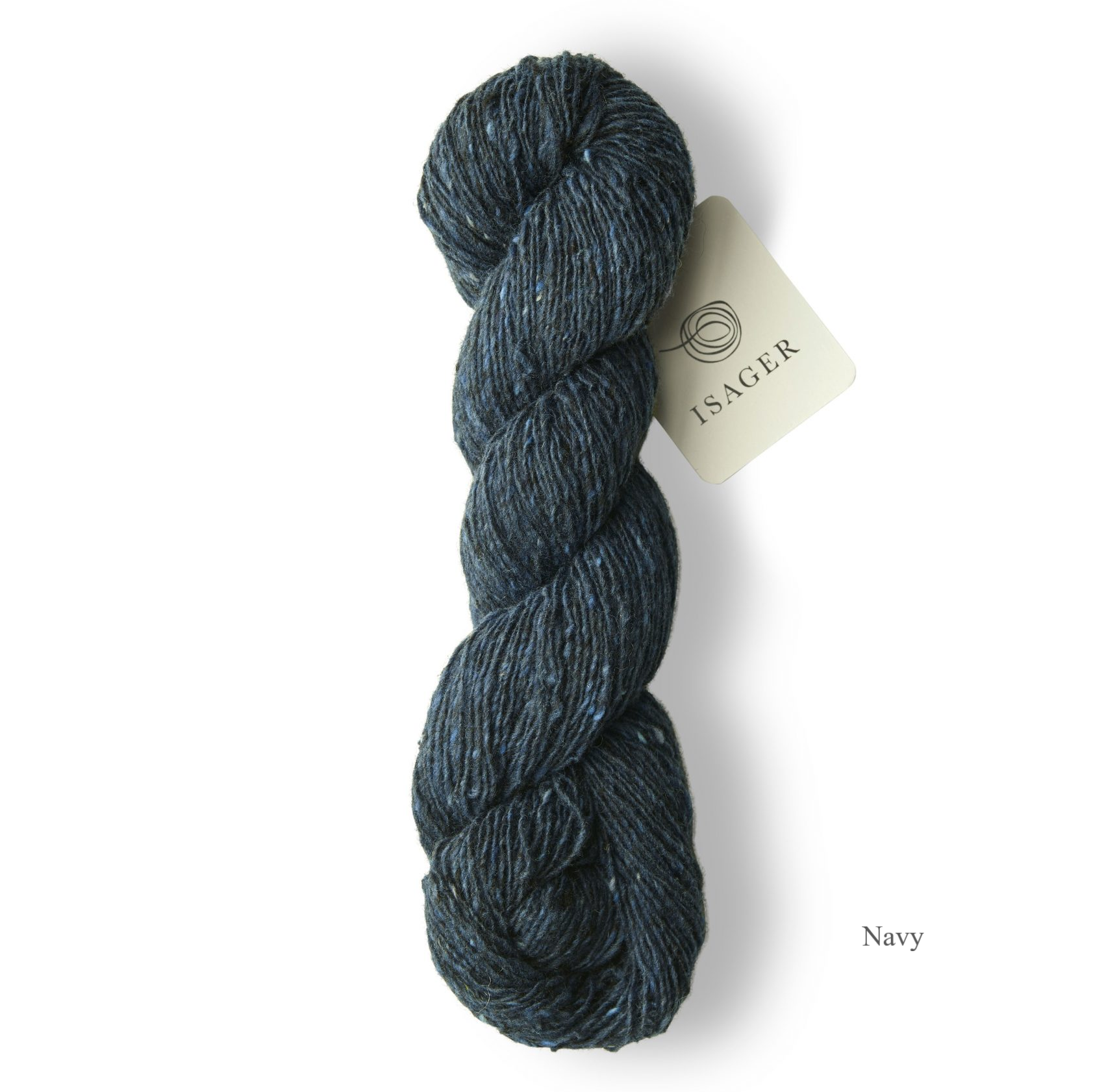 Isager Tweed navy is available to buy online from UK yarn shop Ida's House
