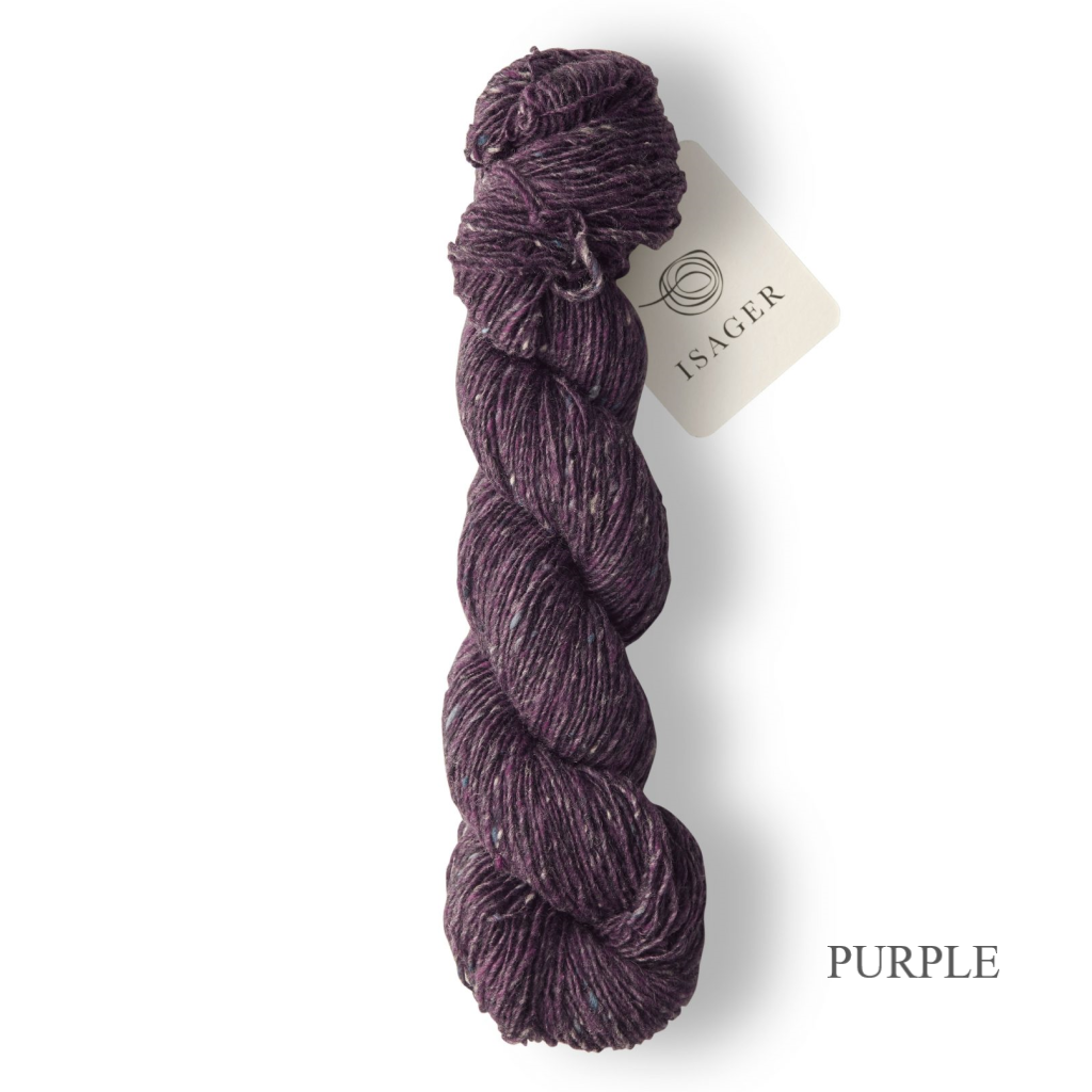 Isager Tweed Purple is available to order online from Ida's House