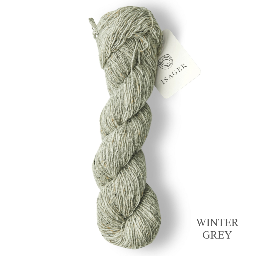 Isager Tweed Winter Grey is available to order online from Ida's House