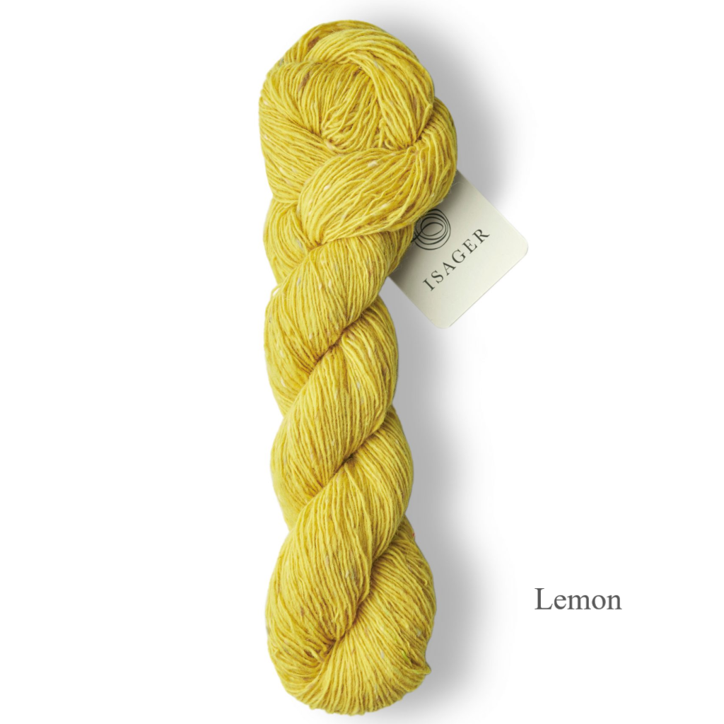 Isager Tweed Lemon is available to order online from Ida's House