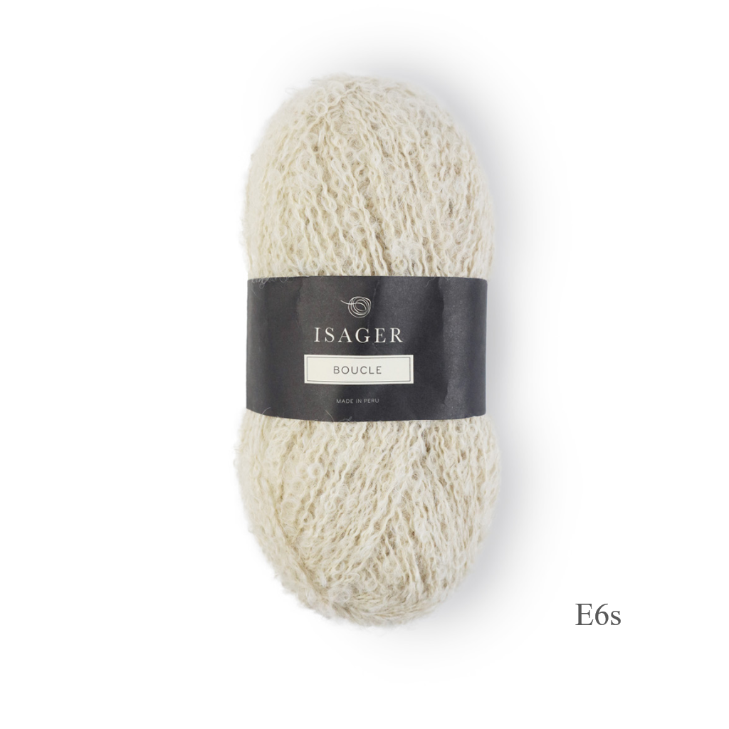 Isager Boucle yarn in E6s from Ida's House.