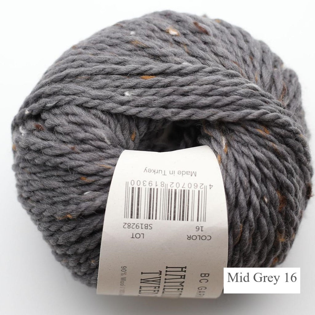 Mid Grey Hamilton Tweed yarn from BC Garn is available to buy online from UK wool shop, Ida's House.