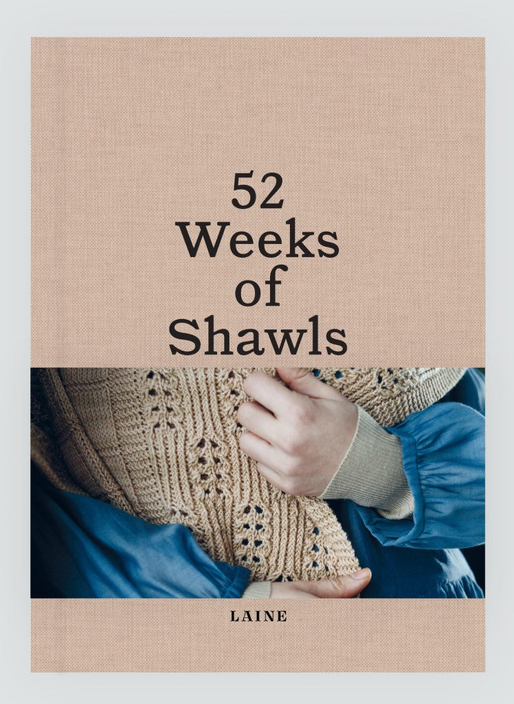 Laine 52 Weeks of Shawls is available to buy online from UK wool shop, Ida's House.