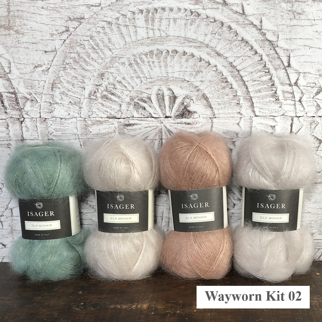 The Wayworn Knitting Kit by Melanie Berg is available to buy online from UK wool shop, Ida's House.