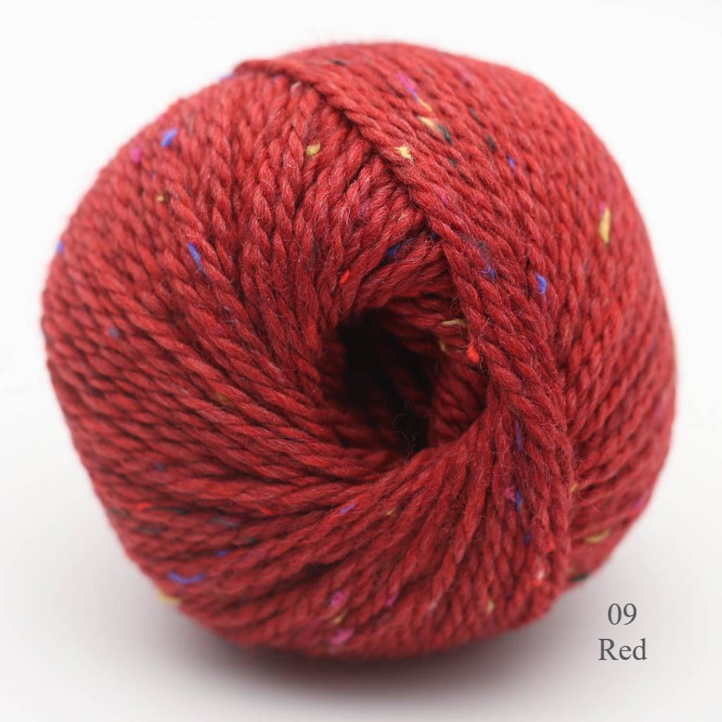 09 Red Hamilton Tweed yarn from BC Garn is available to buy online from UK wool shop, Ida's House.