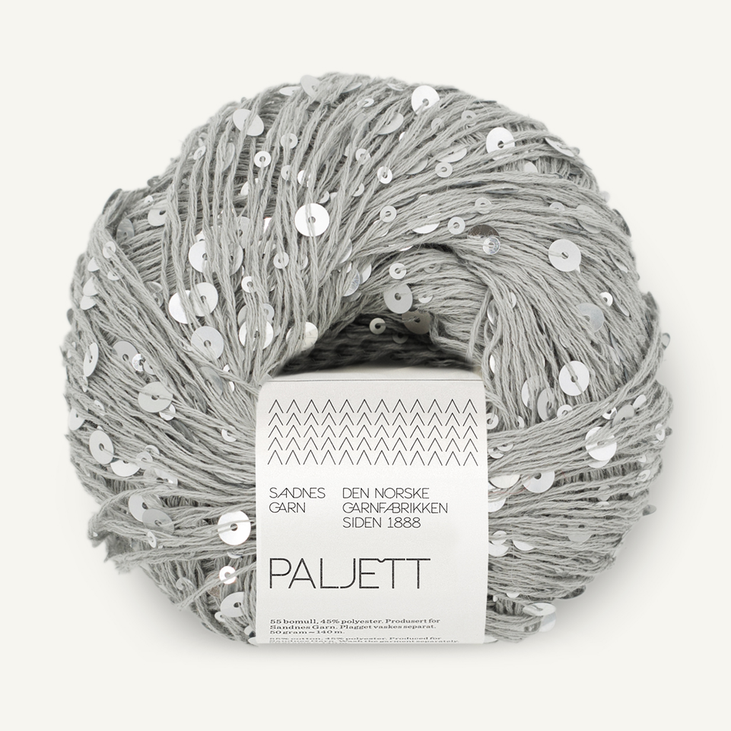 Paljett sequin yarn Sandnes Garn