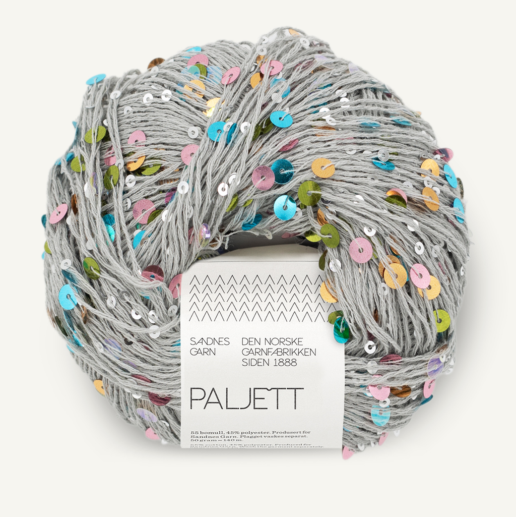 Paljett sequin yarn Sandnes Garn