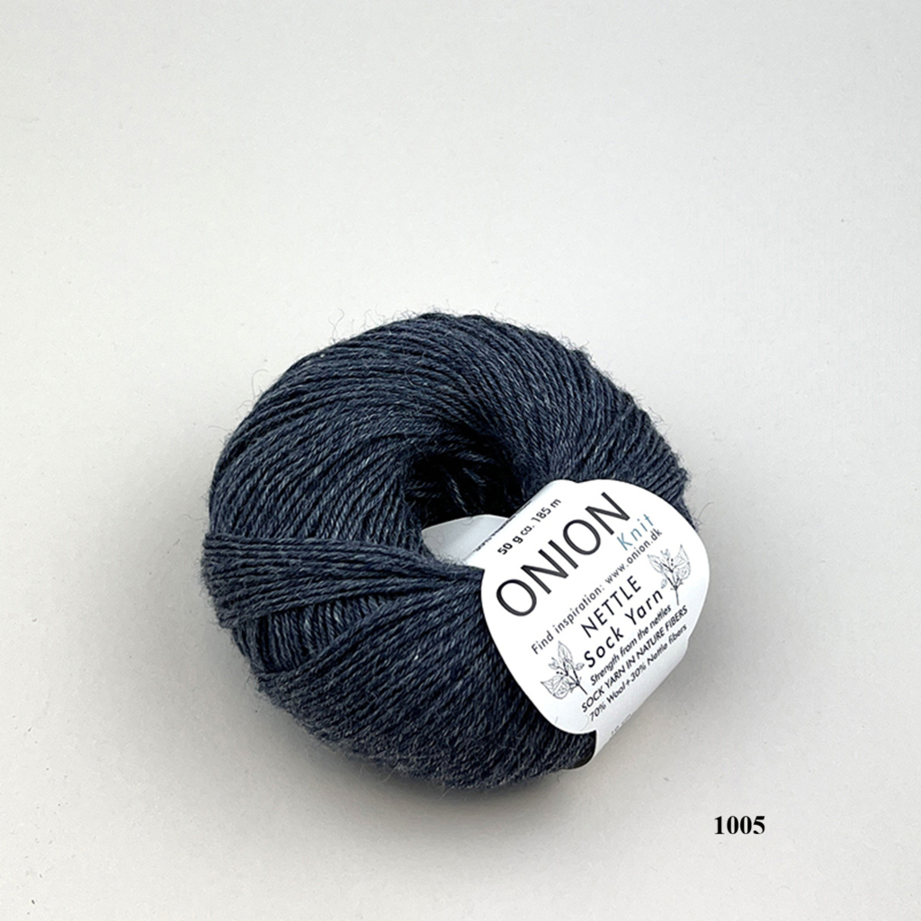 Jeans 1005 Onion Nettle Sock Yarn is available to buy online from UK wool shop, Ida's House.