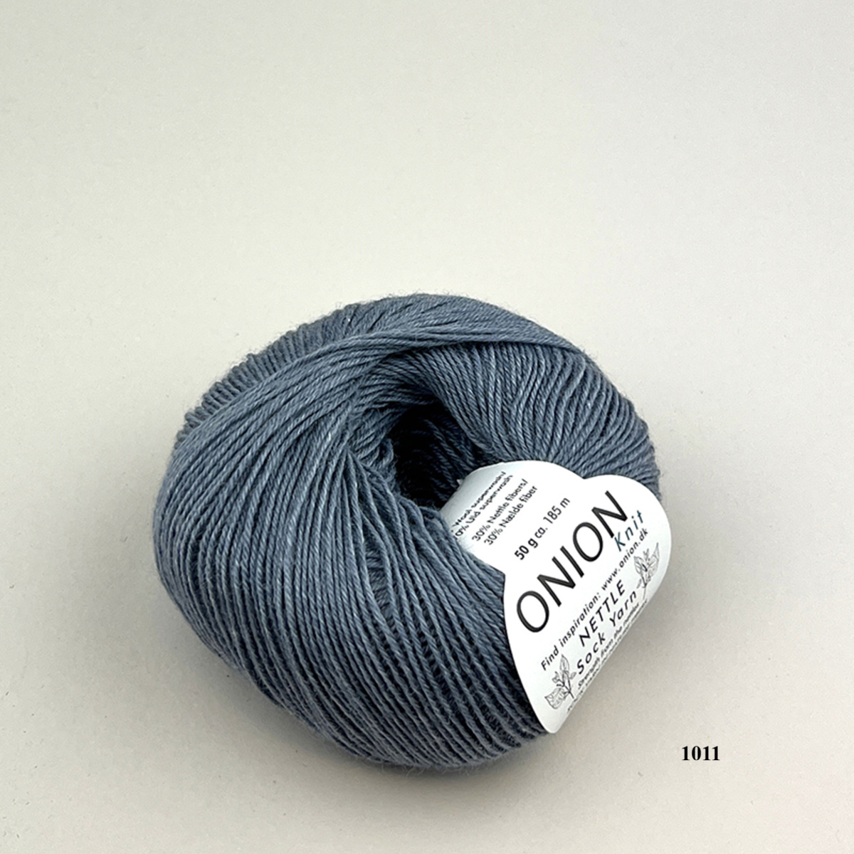 Douce Green Onion Nettle Sock Yarn is available to buy online from UK wool shop, Ida's House.
