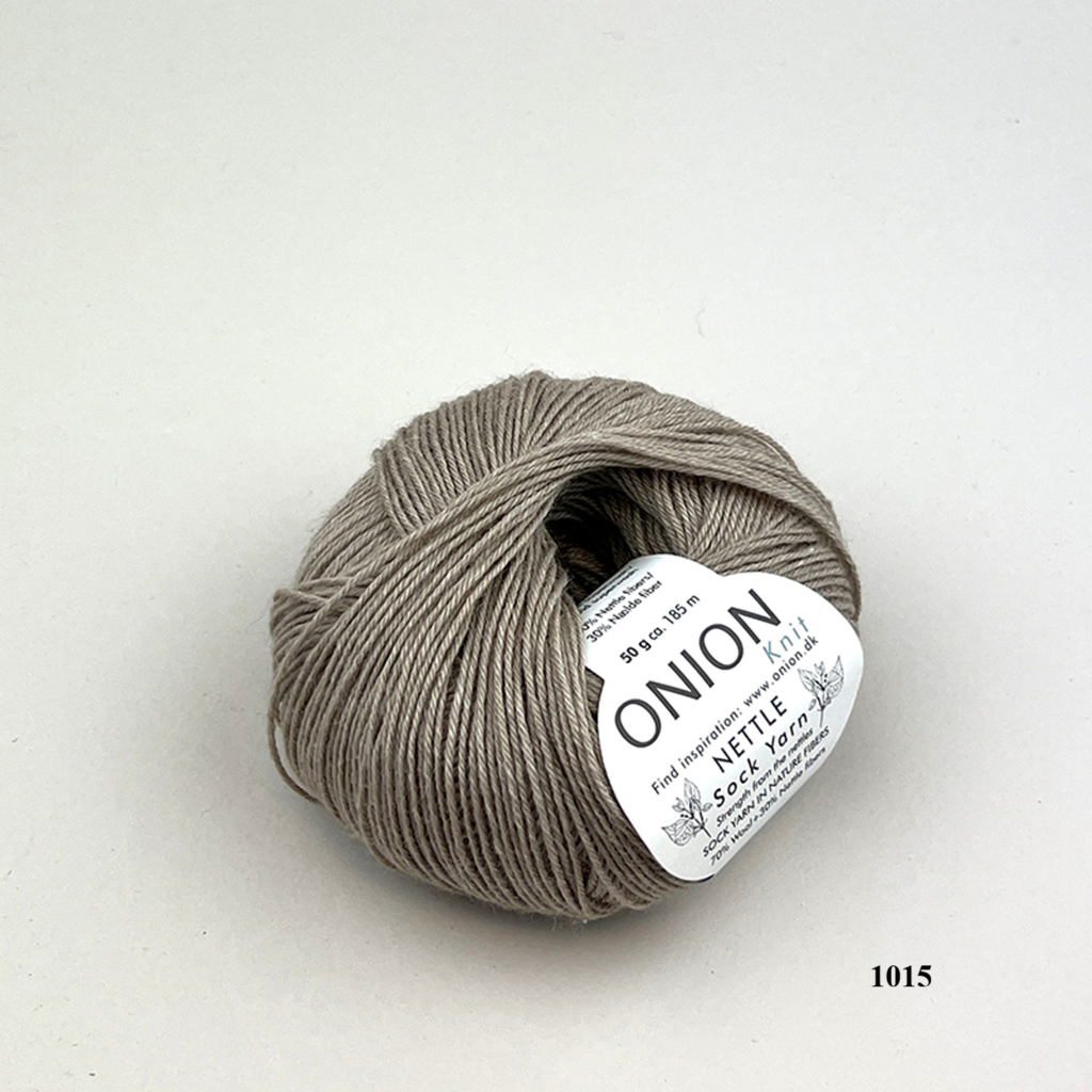 Sand Onion Nettle Sock Yarn is available to buy online from UK wool shop, Ida's House.