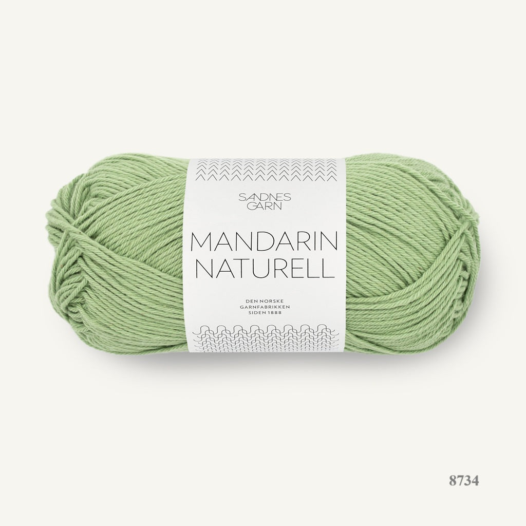 8734 Mandarin Naturell by Sandnes is available to buy in the UK from Ida's House. 