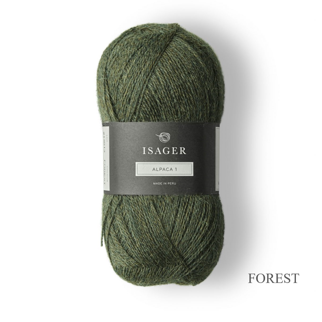 Isager Alpaca 1 Yarn FOREST is available to buy online from UK wool shop, Ida's House.