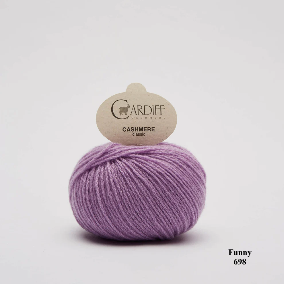 Cardiff Cashmere Classic Funny 698 is available to buy online from Ida's House Lewes Yarn shop