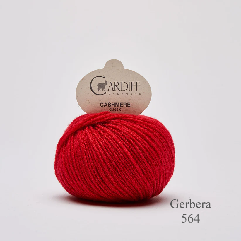 Cardiff_Cashmere_Gerbera_564 is available to buy online from Ida's House Lewes Yarn shop