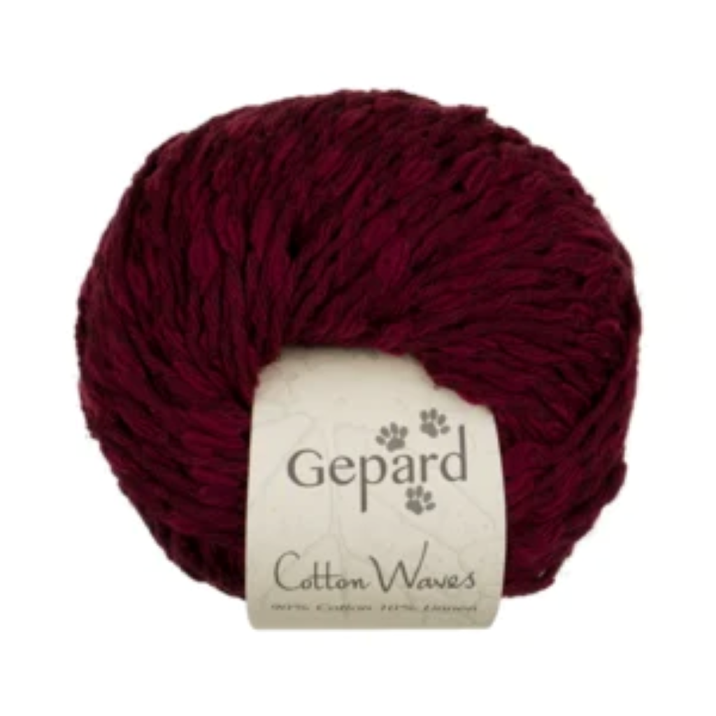 Cotton_Waves_472_Dark Cherry is available to buy online from UK Yarn store Idas House