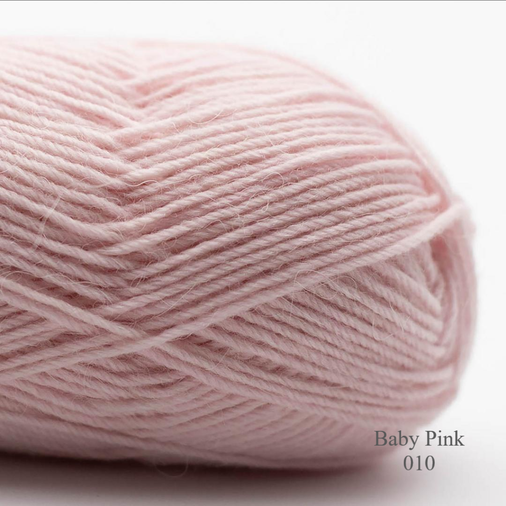  Edelweiss Baby Pink 010 is available to buy online from UK wool shop, Ida's House.