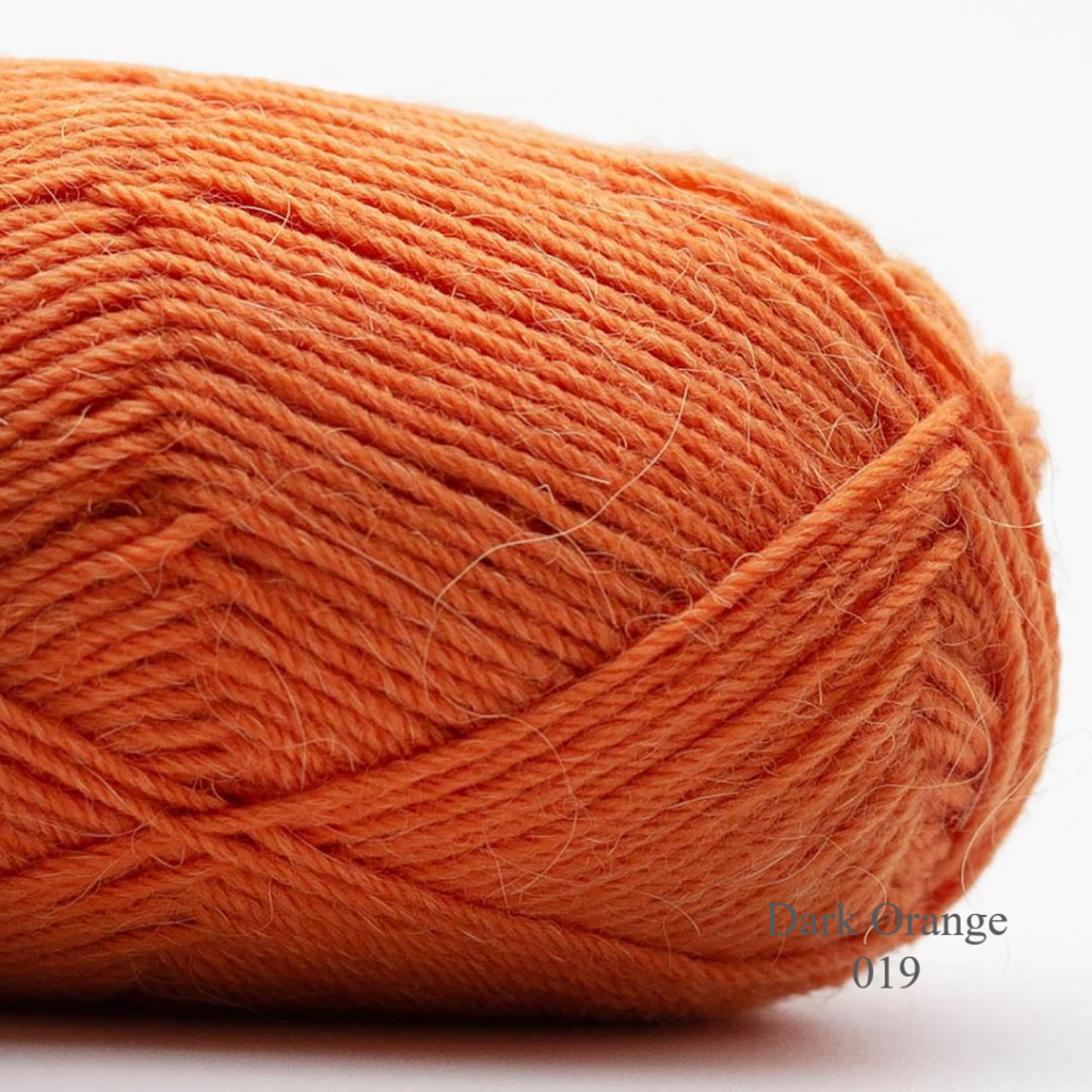  Edelweiss Baby Dark Orange 019 is available to buy online from UK wool shop, Ida's House.