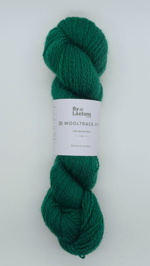 Wooltrace 4 ply_Emerald_is available online from Idas House 