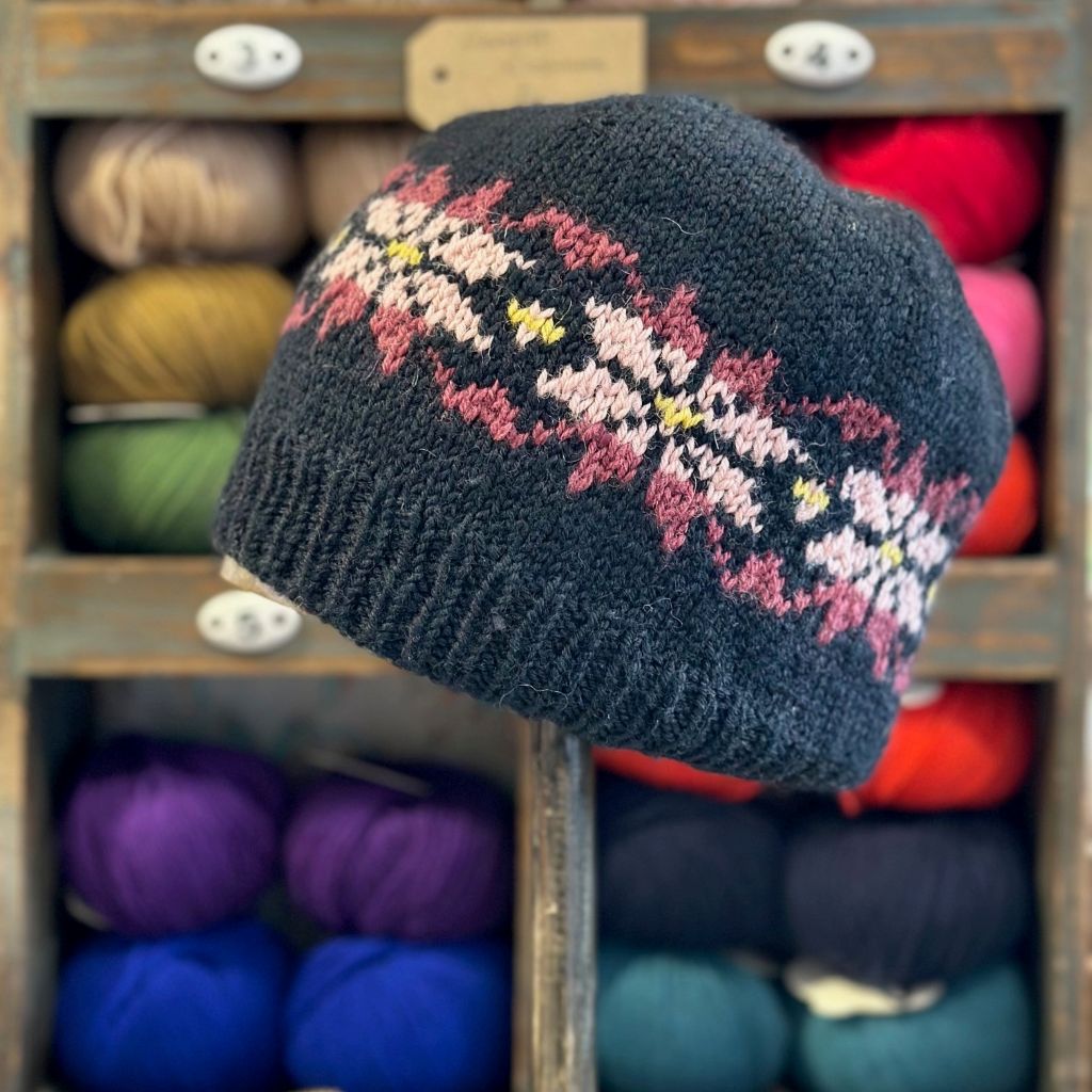 Knit a fair isle hat workshop at Ida's House Wool School Lewes east sussex