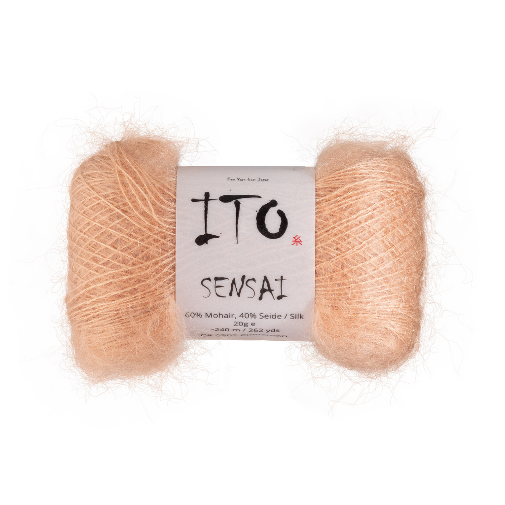 302 Cinnamon Silk Mohair from Ito is available to buy online from UK wool shop, Ida's House.