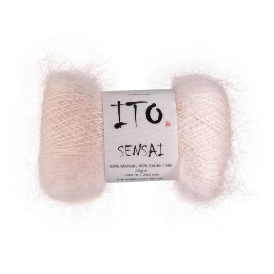 300 Pale Blush Silk Mohair from Ito is available to buy online from UK wool shop, Ida's House.