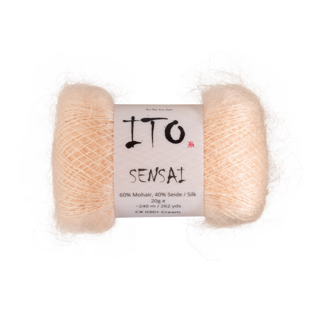301 Cream Silk Mohair from Ito is available to buy online from UK wool shop, Ida's House.