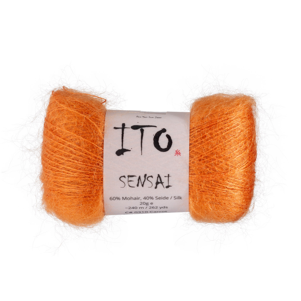 310 Carrot Silk Mohair from Ito is available to buy online from UK wool shop, Ida's House.