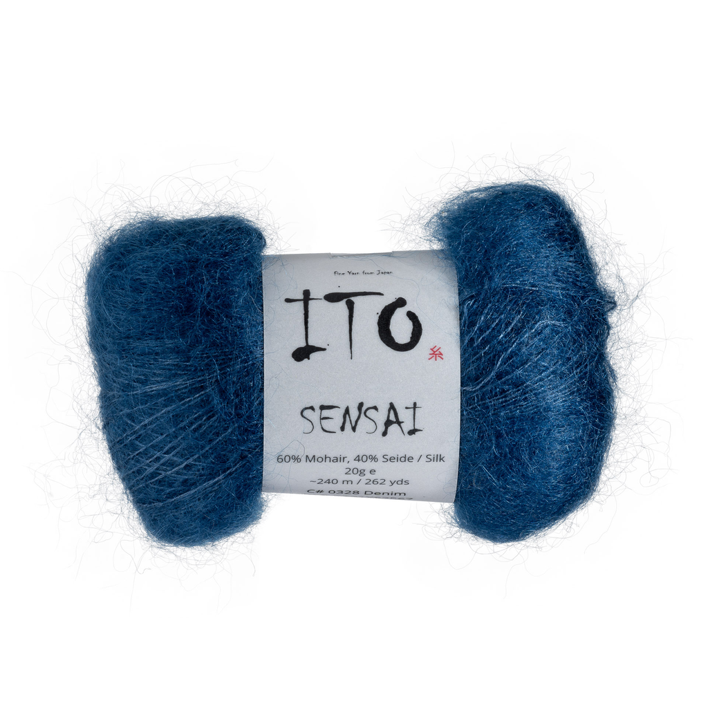 328 Denim Silk Mohair from Ito is available to buy online from UK wool shop, Ida's House.