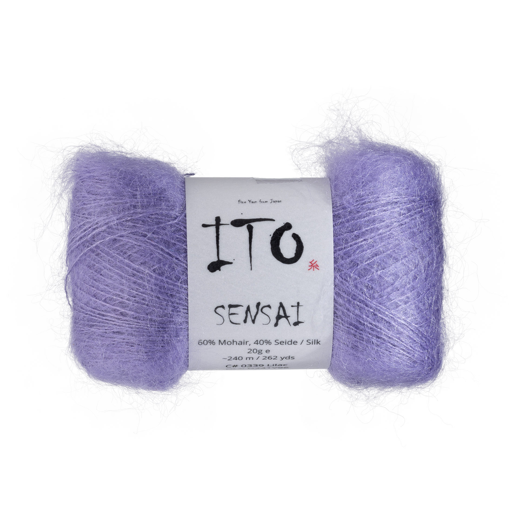 339 Lilac Silk Mohair from Ito is available to buy online from UK wool shop, Ida's House.