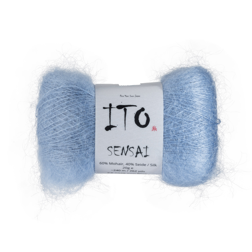 348 Iron Blue Silk Mohair from Ito is available to buy online from UK wool shop, Ida's House.