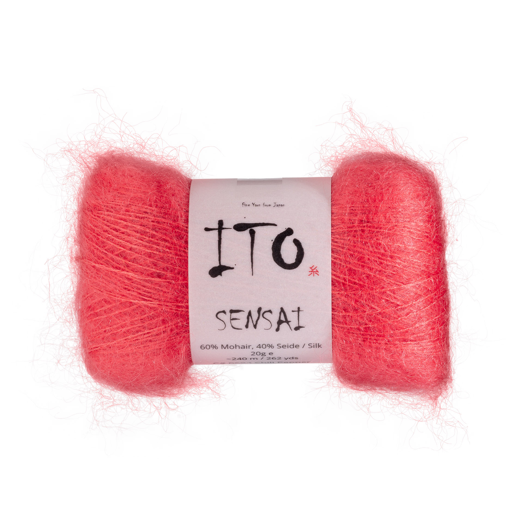 693 Chilli Pepper Silk Mohair from Ito is available to buy online from UK wool shop, Ida's House