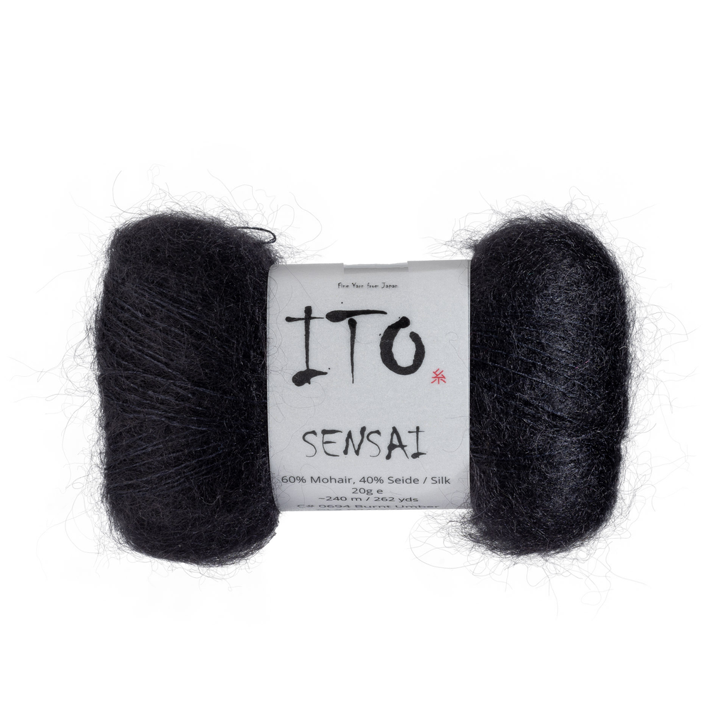 694 Burnt Umber Silk Mohair from Ito is available to buy online from UK wool shop, Ida's House.