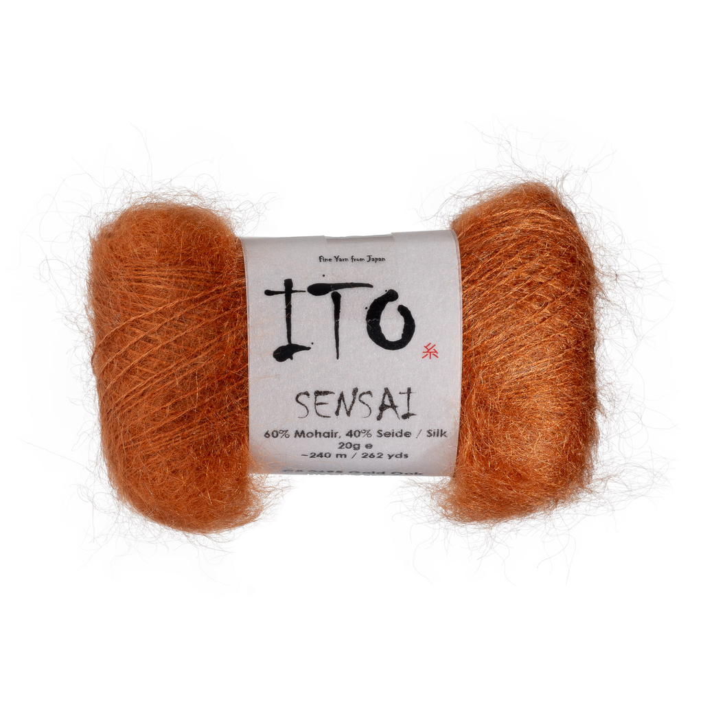 695 Gold Oak Silk Mohair from Ito is available to buy online from UK wool shop, Ida's House.