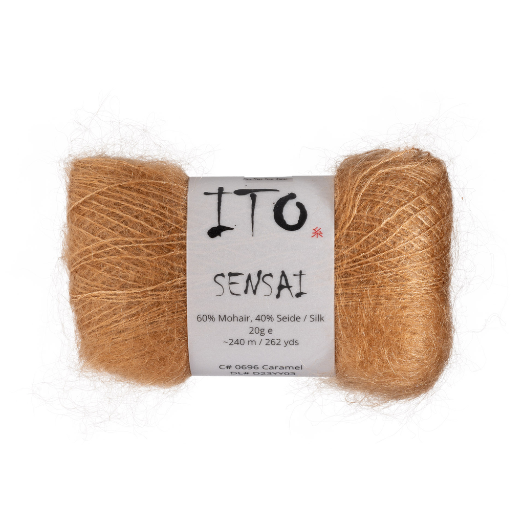 696 Caramel Silk Mohair from Ito is available to buy online from UK wool shop, Ida's House.