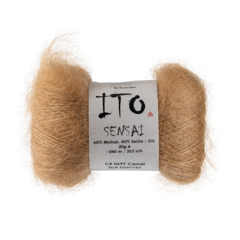 697 Camel Silk Mohair from Ito is available to buy online from UK wool shop, Ida's House.