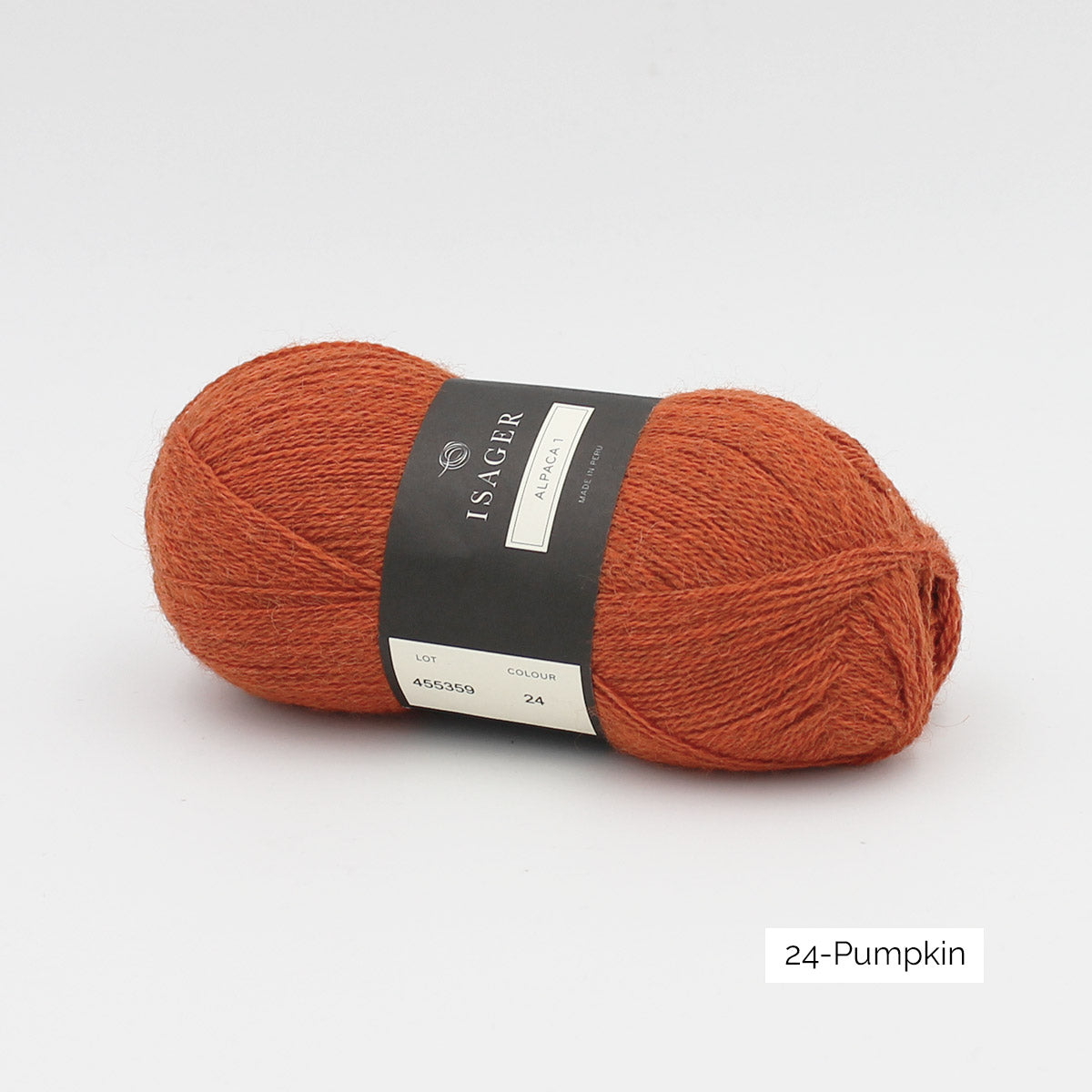 Isager Alpaca 1 24 PUMPKIN is available to buy online from UK wool shop, Ida's House.