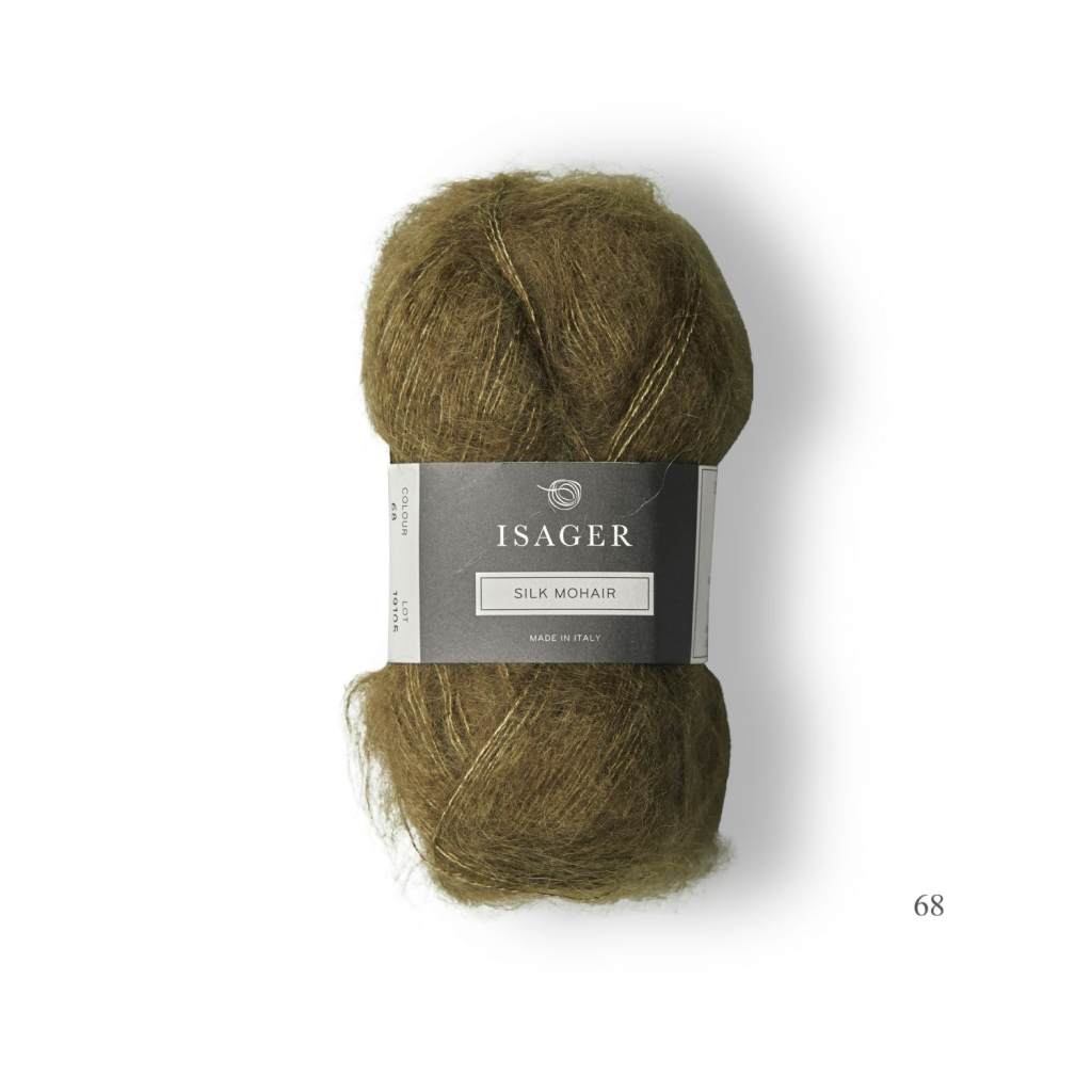 68 Isager Silk Mohair is available to buy online from UK wool shop, Ida's House.