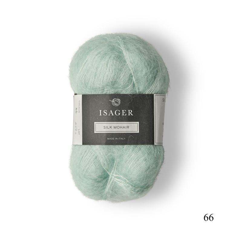 68 Isager Silk Mohair is available to buy online from UK wool shop, Ida's House.