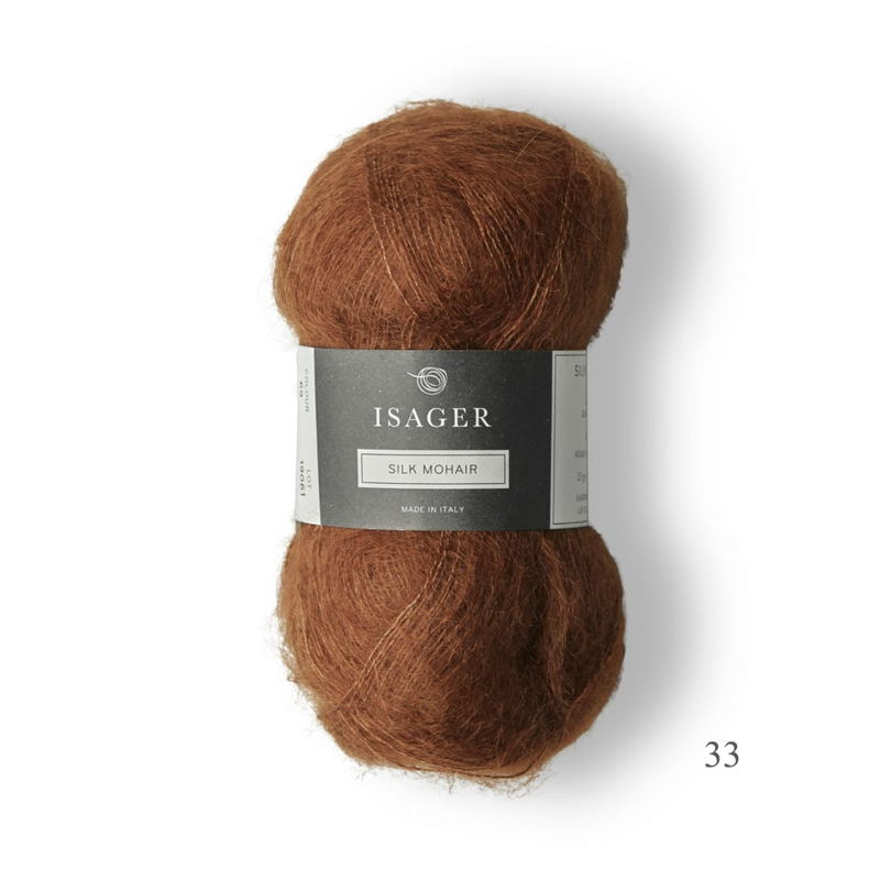 33 Isager Silk Mohair is available to buy online from UK wool shop, Ida's House.