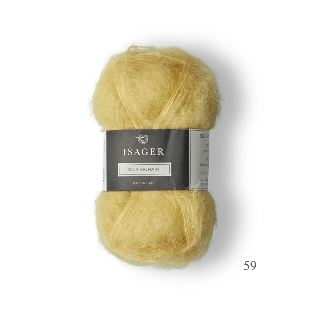 59 Isager Silk Mohair is available to buy online from UK wool shop, Ida's House.