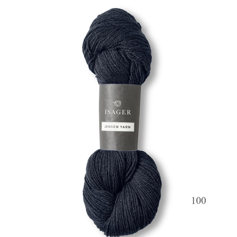 100 Isager Jensen Yarn is available to buy online from UK wool shop, Ida's House.