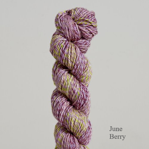Juneberry Spiral Grain Worsted Urth Yarn is available to buy online from UK wool shop, Ida's House.