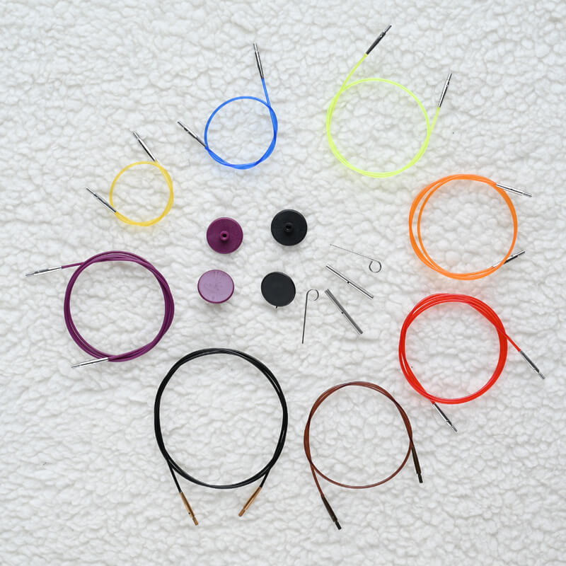 Knit Pro nylon cables for interchangeable needles