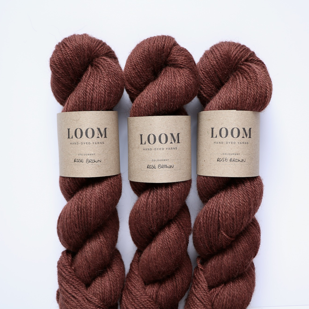 Loom BFL Gotland Double knittng in Rose Brown is available to buy online from Ida's House Sussex based yarn shop.