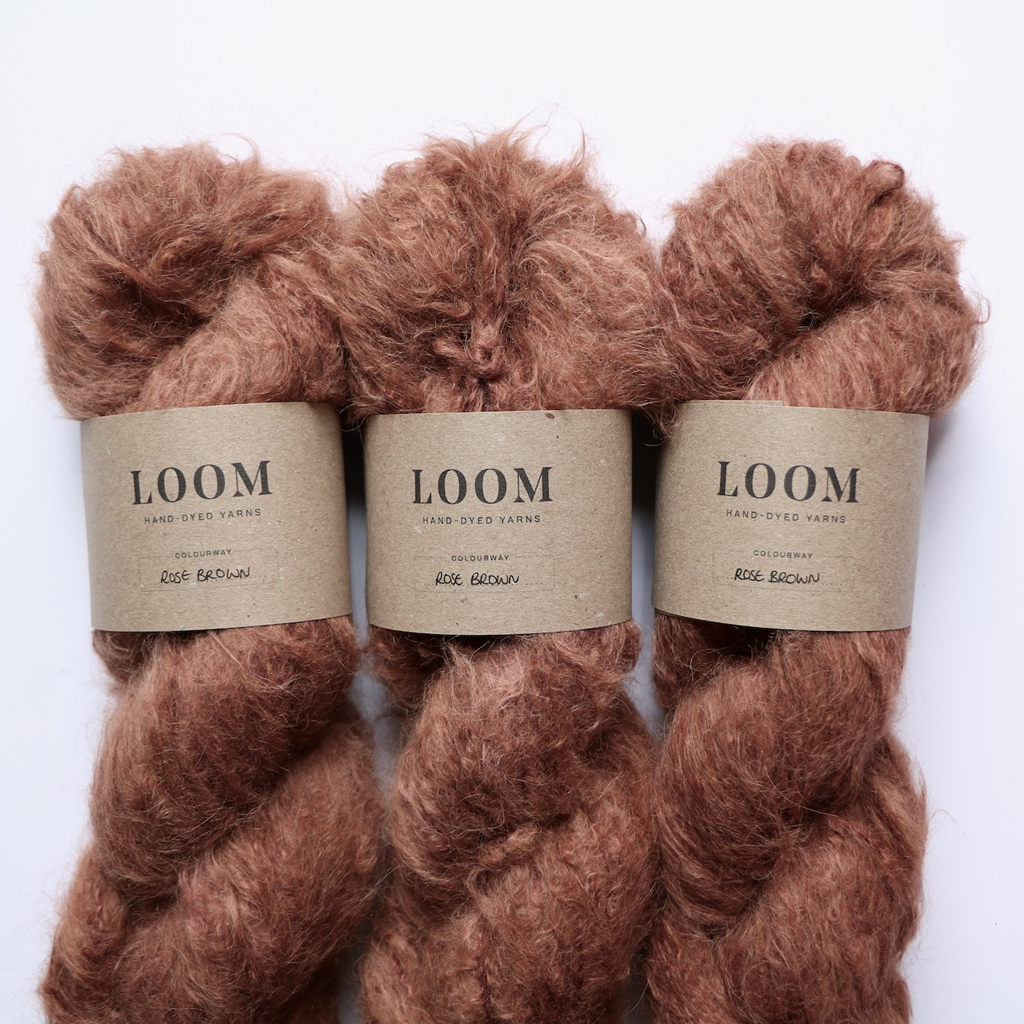 Loom Suri Alpaca Rose Brown is available to buy on line from Ida's House Sussex based yarn shop