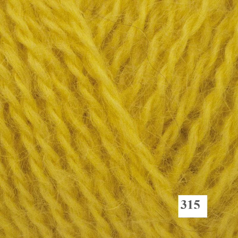 Onion 315 Yellow Mohair and Wool Yarn from Onion is available to buy online from UK wool shop, Ida's House.